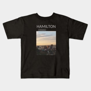 Hamilton Ontario Canada Souvenir Present Gift for Canadian T-shirt Hoodie Apparel Mug Notebook Tote Pillow Sticker Magnet Kids T-Shirt